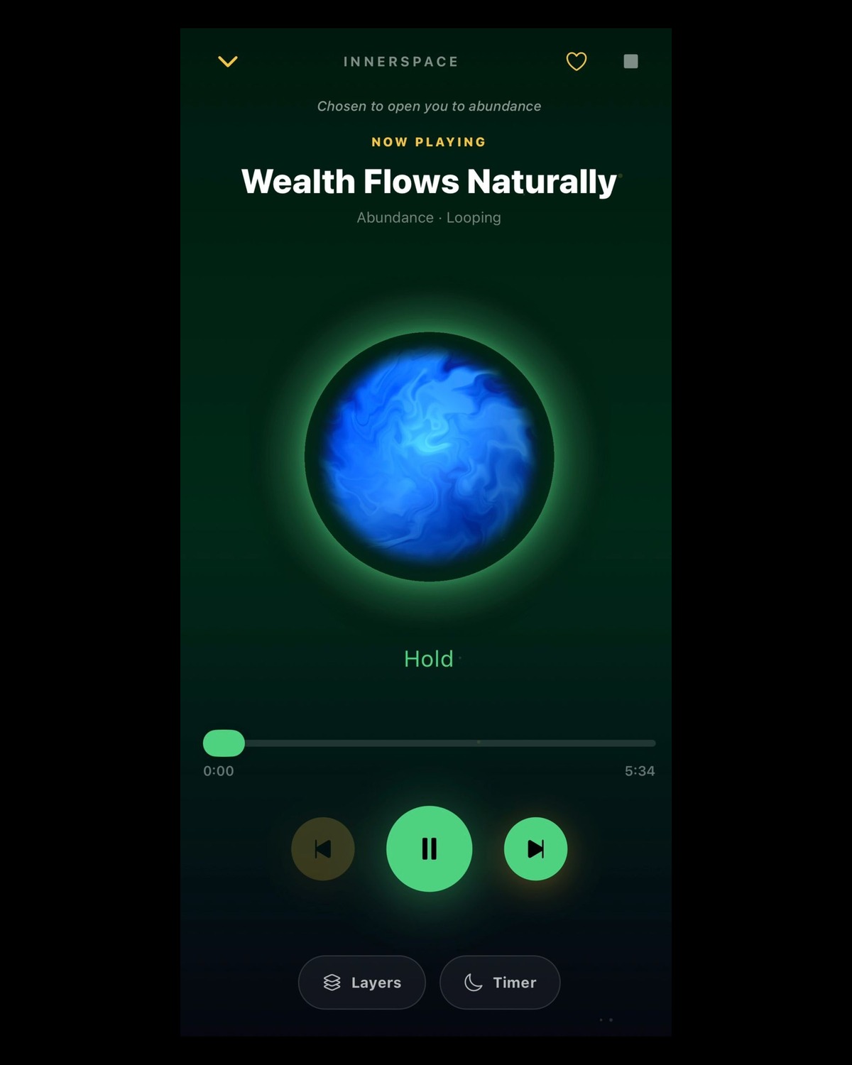 Now Playing — immersive player
